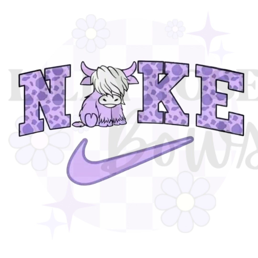 Purple cow swoosh