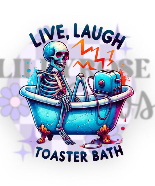 Live laugh toaster bath
