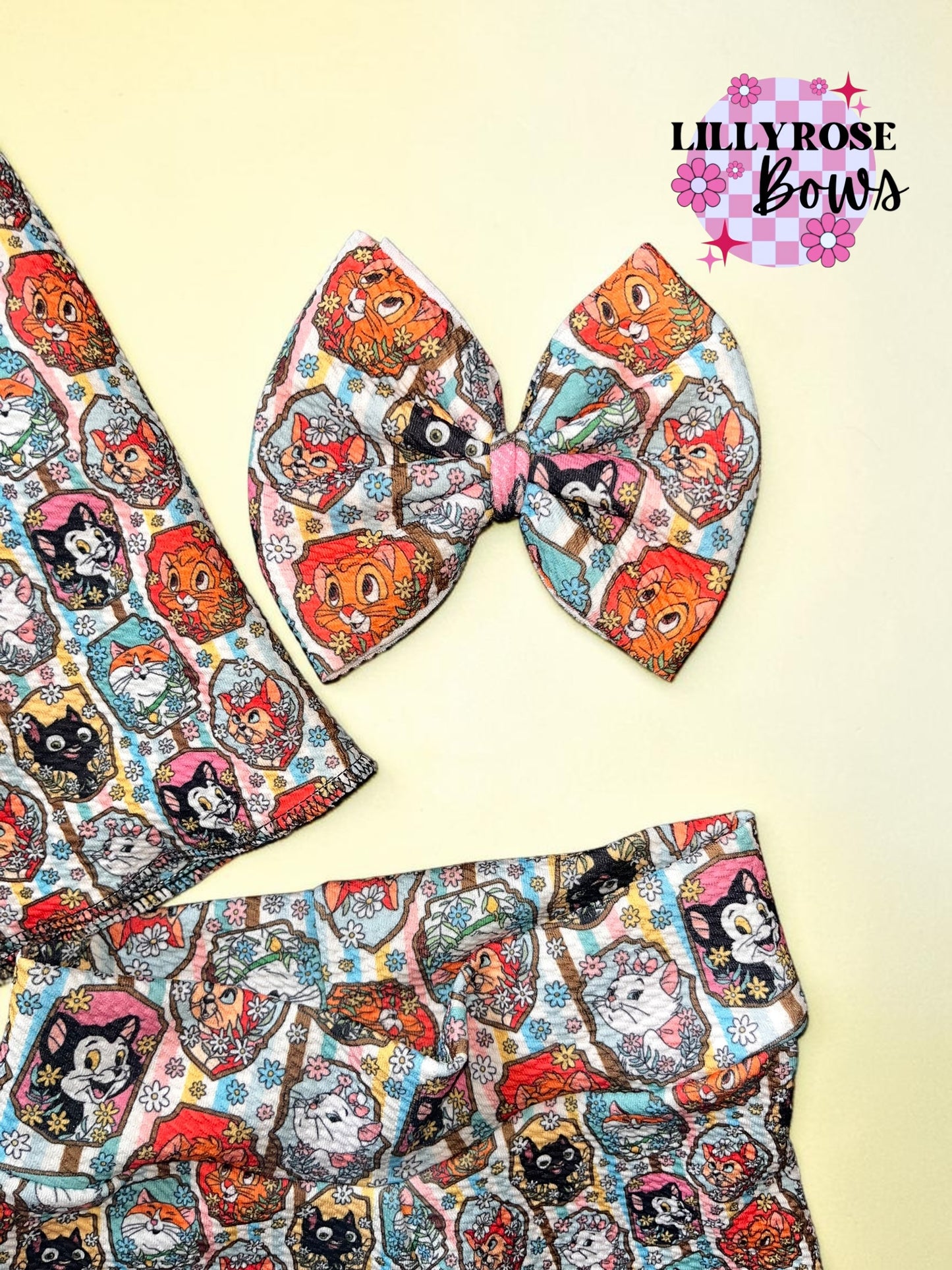 3T halter tank and biker set famous cats