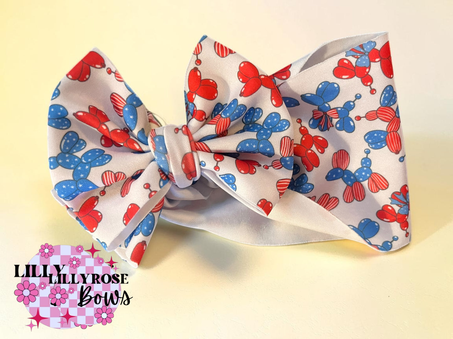 Balloon dogs red white & blue