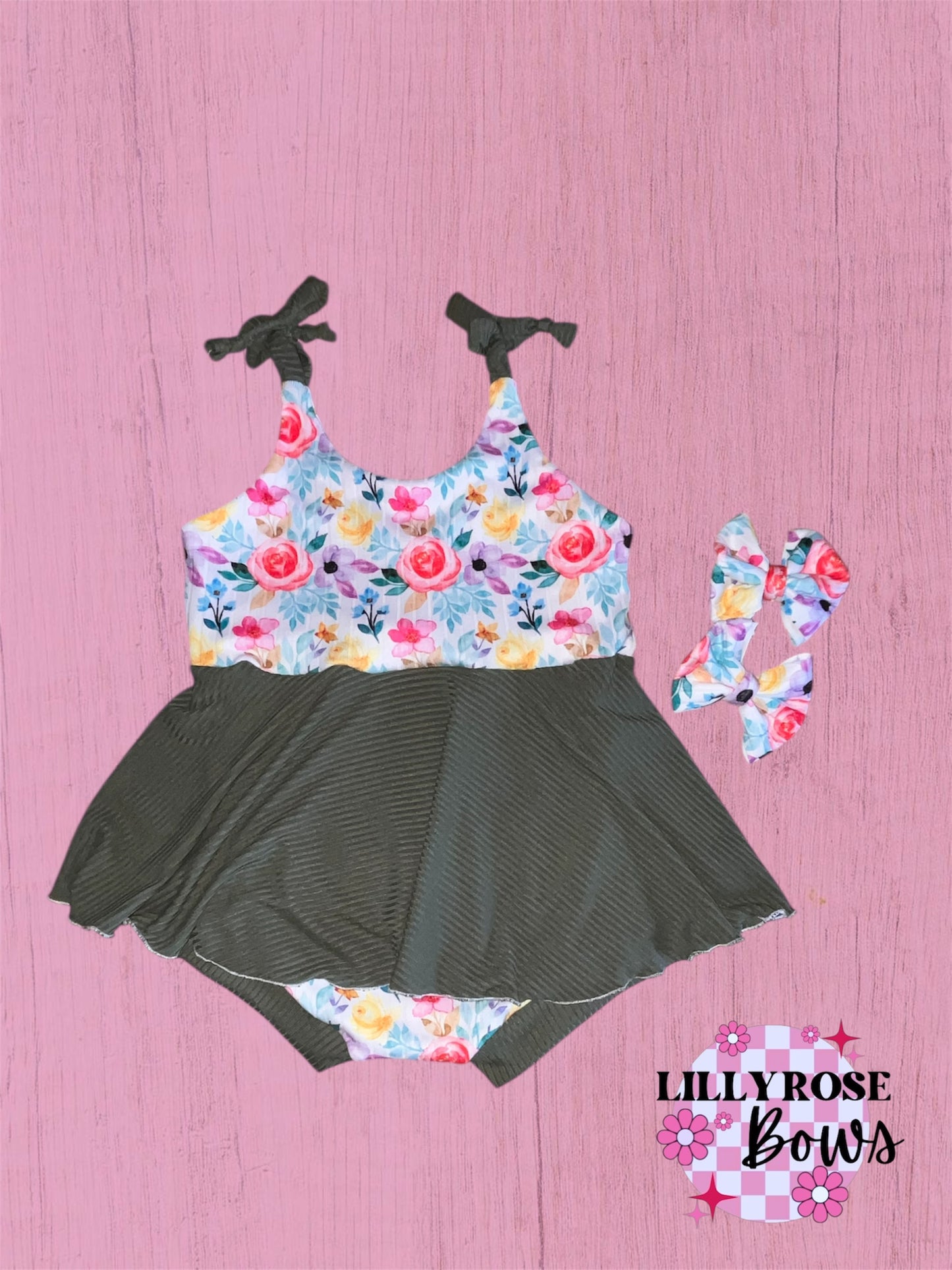 3t Brielle floral with mini bows