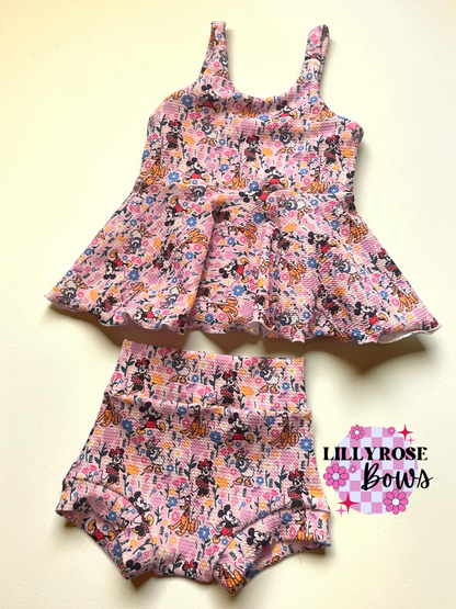 3t tank peplum bummie set with bow